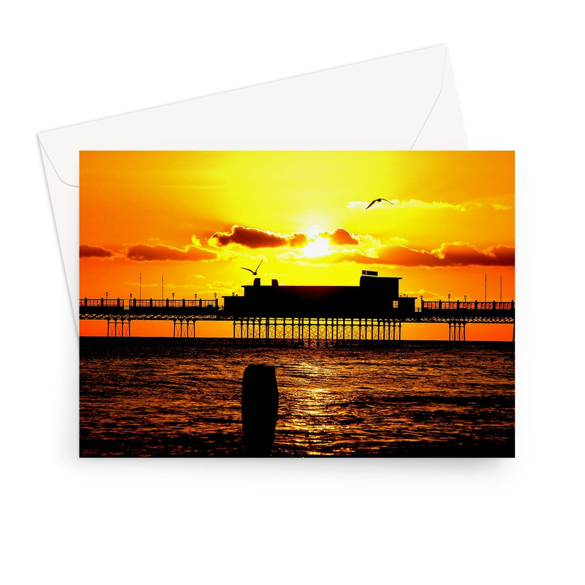 Worthing Pier Perfect Sunset Greeting Card