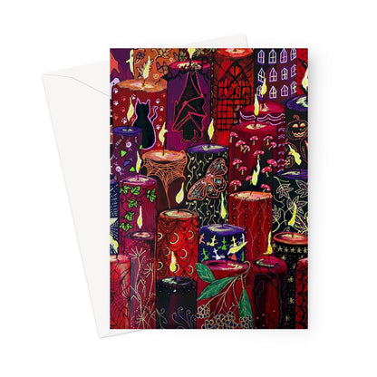 Halloween Candles Greeting Card
