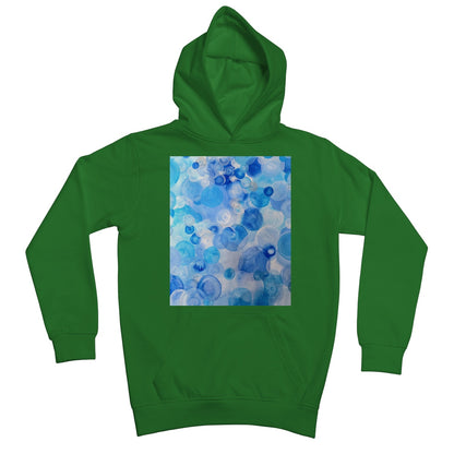 Blue Circles Kids Hoodie