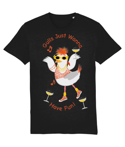 Rebel Seagul - Gulls Just Wanna Have Fun - Teeshirt