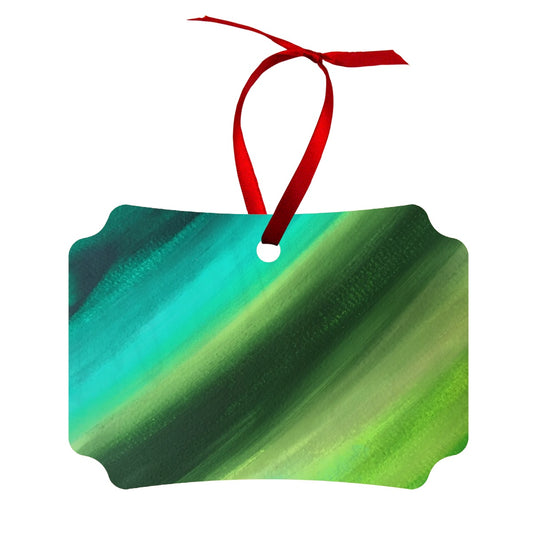 Green Wood Ornament