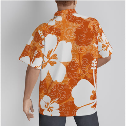 Clearline - All-Over Print Hawaiian Shirt With Button Closure