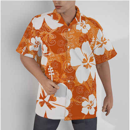 Clearline - All-Over Print Hawaiian Shirt With Button Closure
