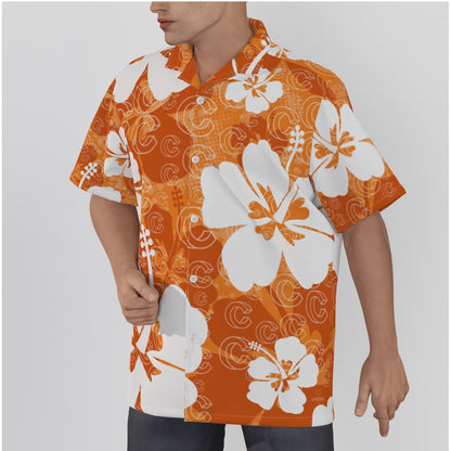 Clearline - All-Over Print Hawaiian Shirt With Button Closure