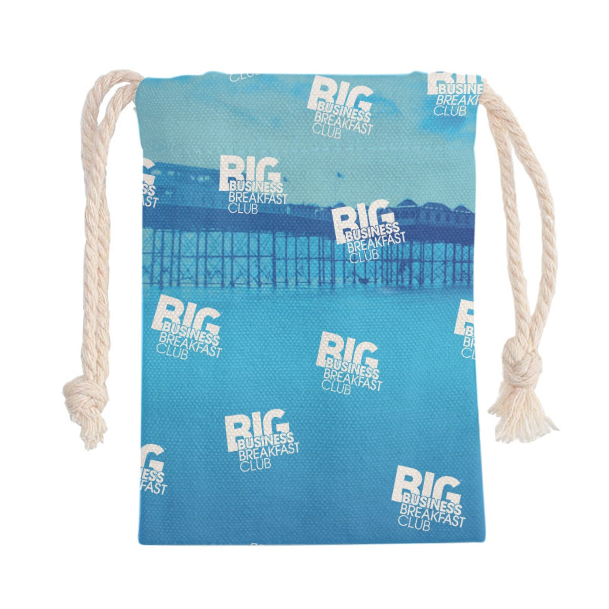 Big Breakfast Rope Drawstring Canvas Bag