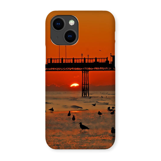 Worthing Sunset With Seagull Babies At The Pier Snap Phone Case