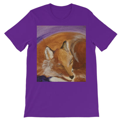 Sleepy Fox Unisex Short Sleeve T-Shirt