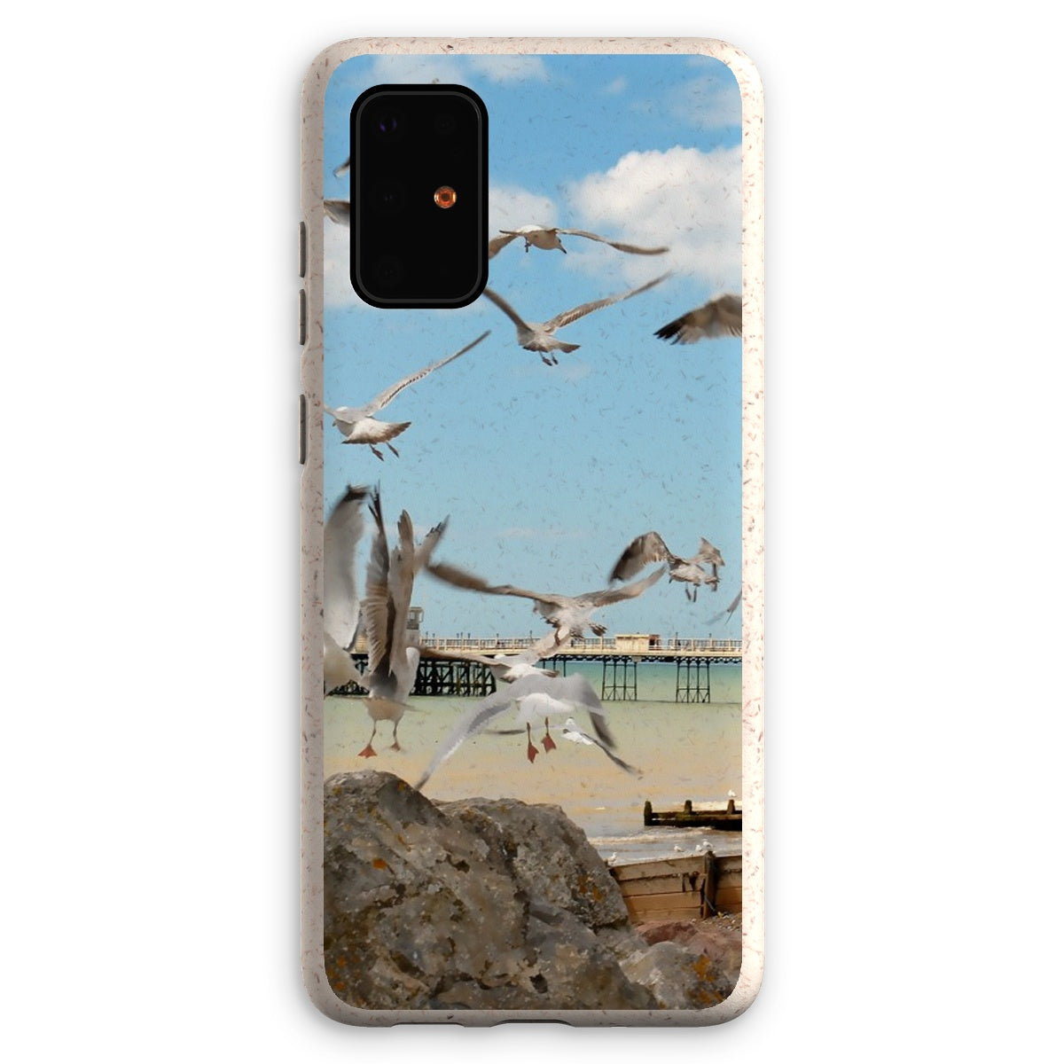 Seagulls At Feeding Time By David Sawyer Eco Phone Case