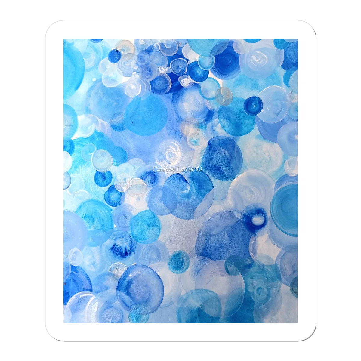 Blue Circles Sticker