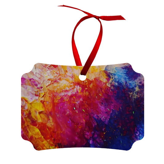 Colour Of Love Wood Ornament