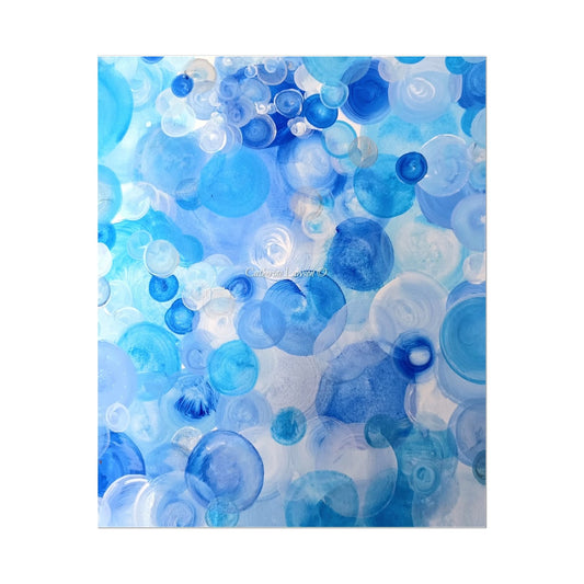 Blue Circles Temporary Tattoo