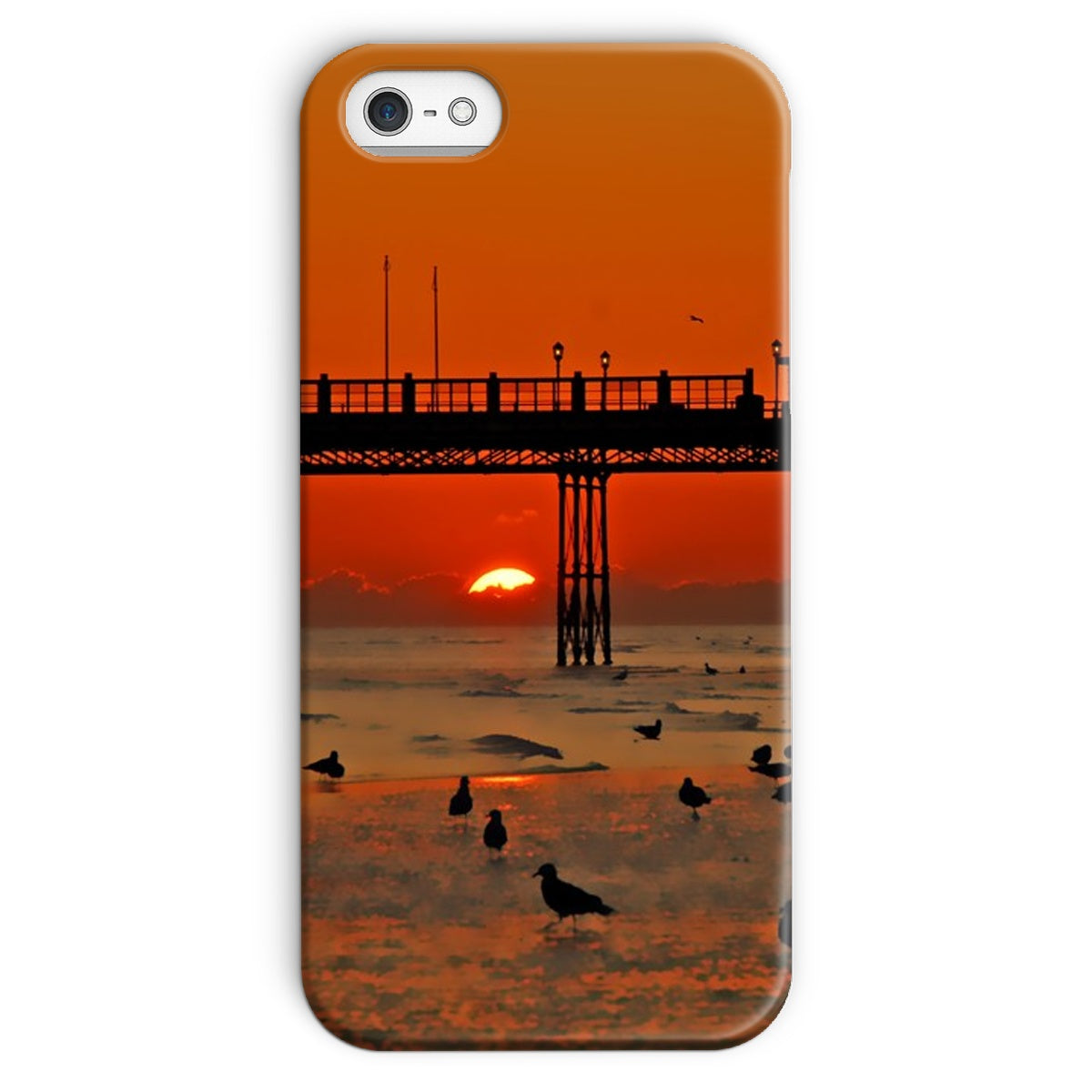 Worthing Sunset With Seagull Babies At The Pier Snap Phone Case