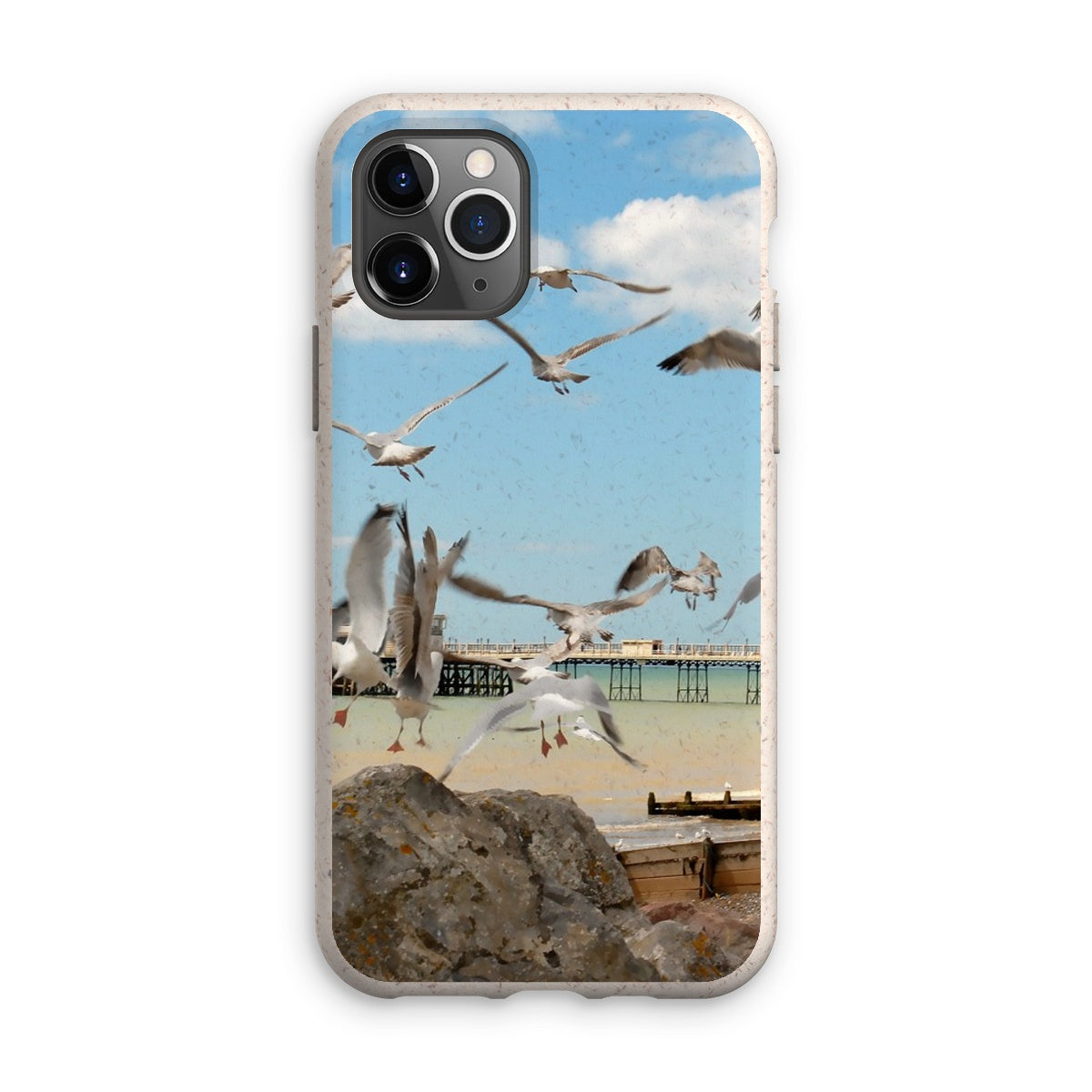 Seagulls At Feeding Time By David Sawyer Eco Phone Case