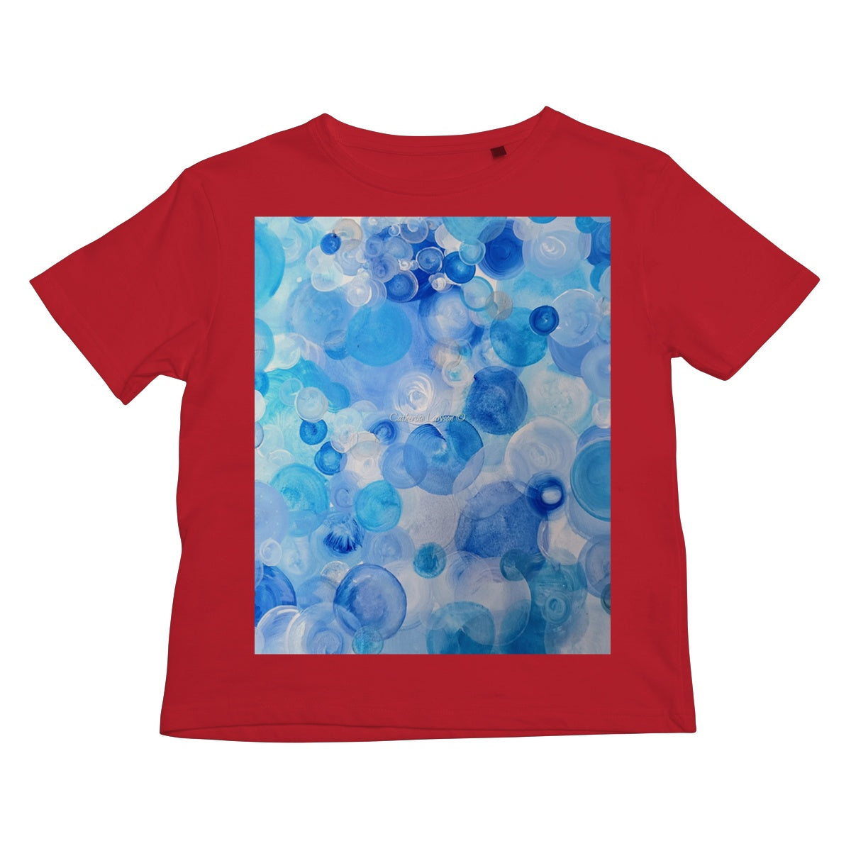 Blue Circles Kids T-Shirt