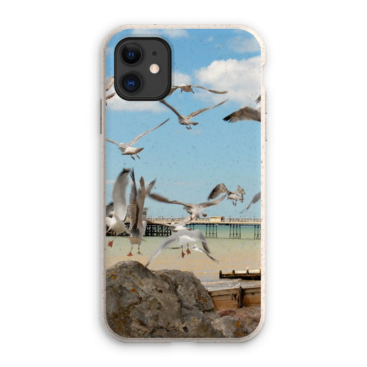 Seagulls At Feeding Time By David Sawyer Eco Phone Case