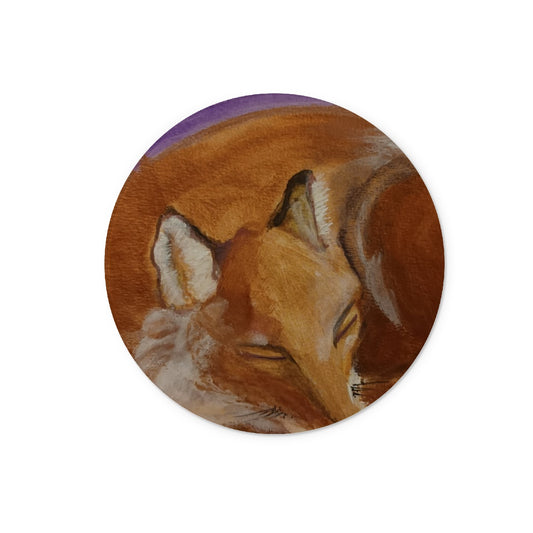 Sleepy Fox Glass Chopping Board