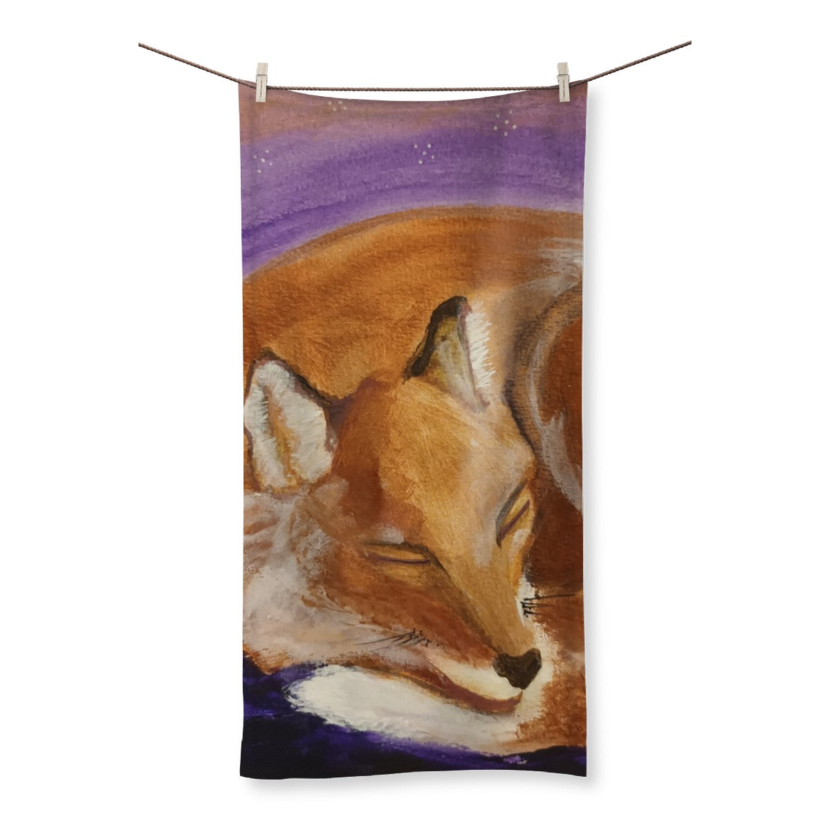 Sleepy Fox Towel