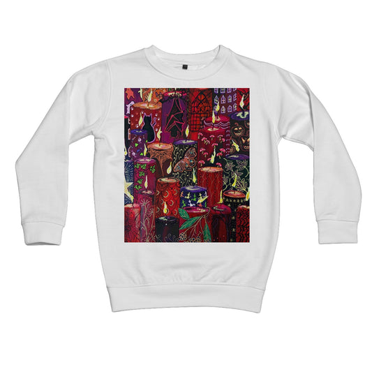 Halloween Candles Kids Sweatshirt