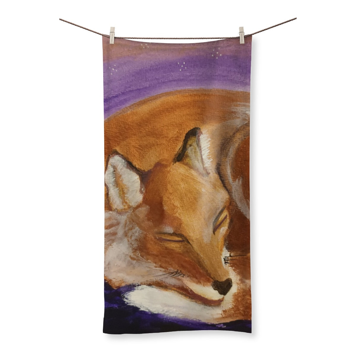 Sleepy Fox Towel