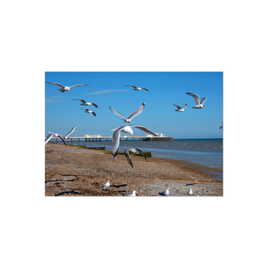 Worthing Pier From The West By David Sawyer Temporary Tattoo