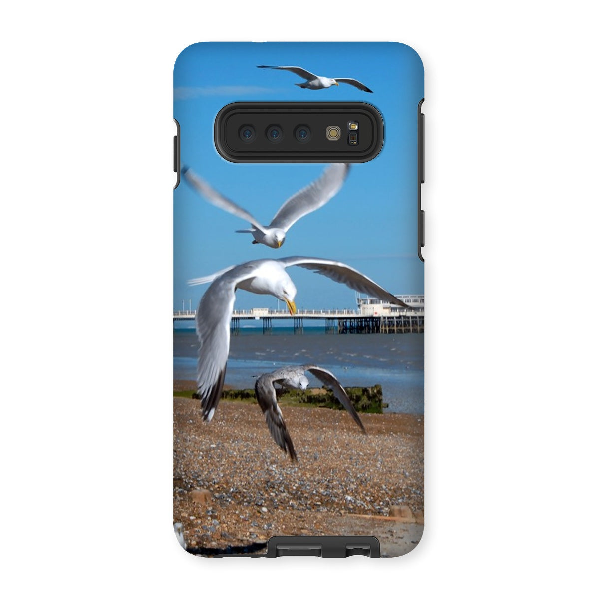 Worthing Pier From The West By David Sawyer Tough Phone Case