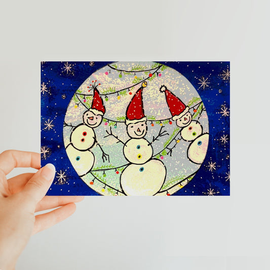 Snowmen Classic Postcard