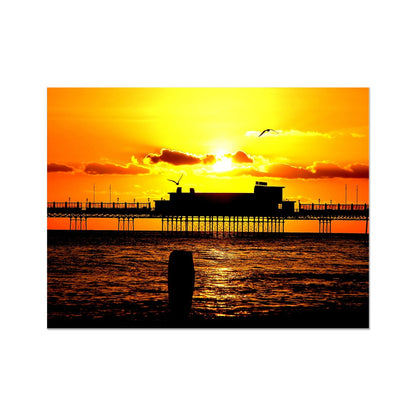 Worthing Pier Perfect Sunset by David Sawyer Wall Art Poster