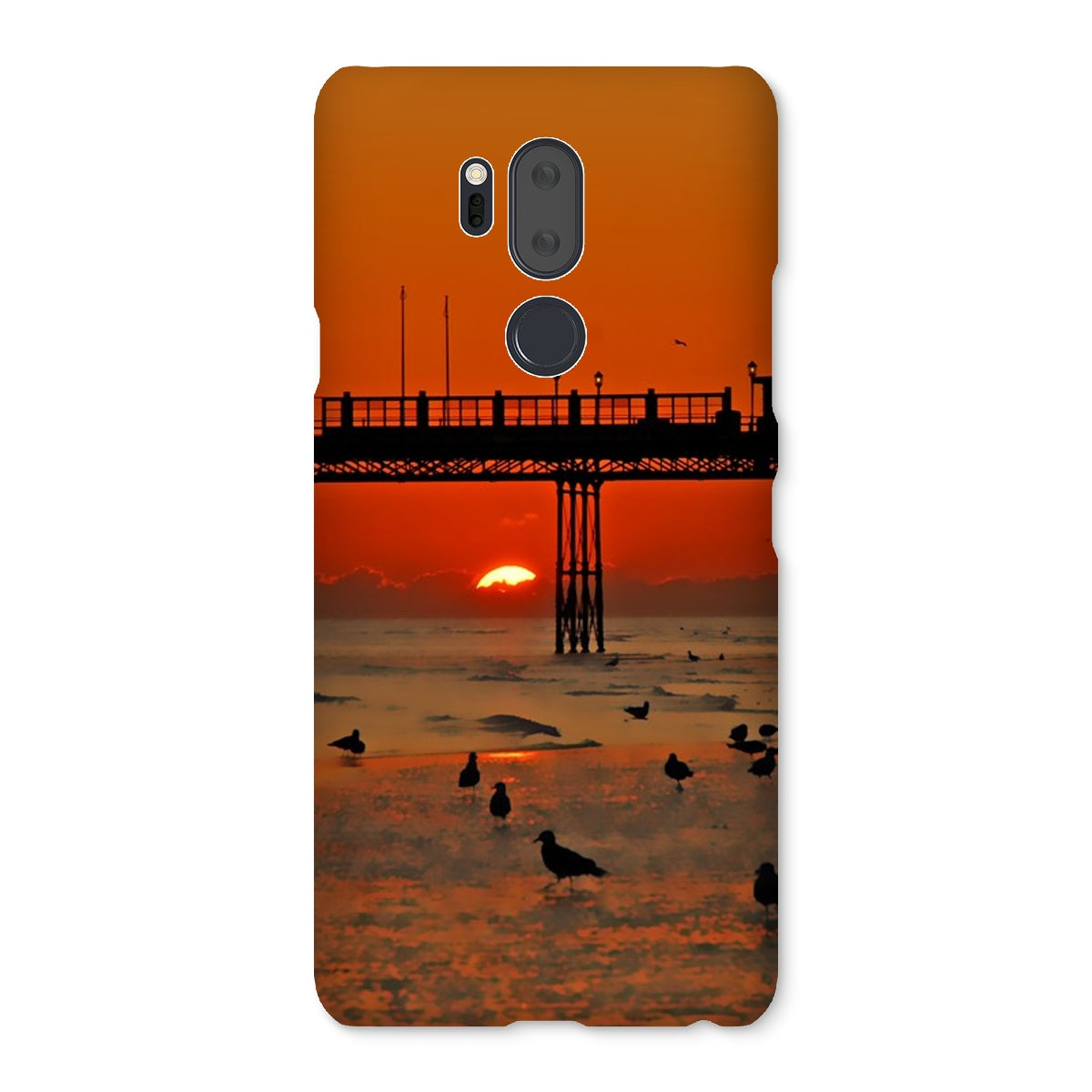 Worthing Sunset With Seagull Babies At The Pier Snap Phone Case