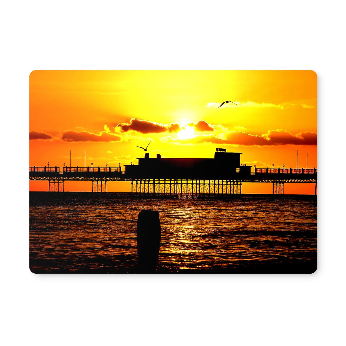 Worthing Pier Perfect Sunset by David Sawyer Placemat