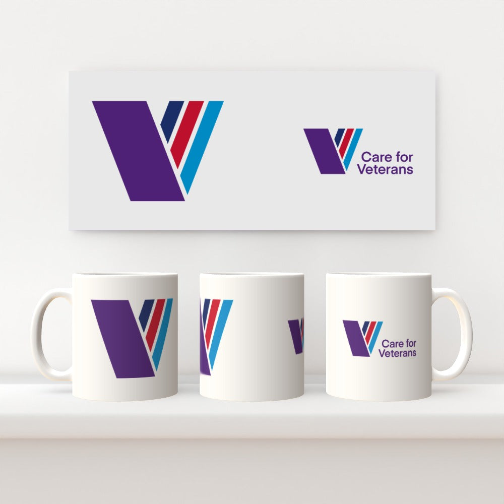 Care For Veterans - 11oz Mug with colour logo