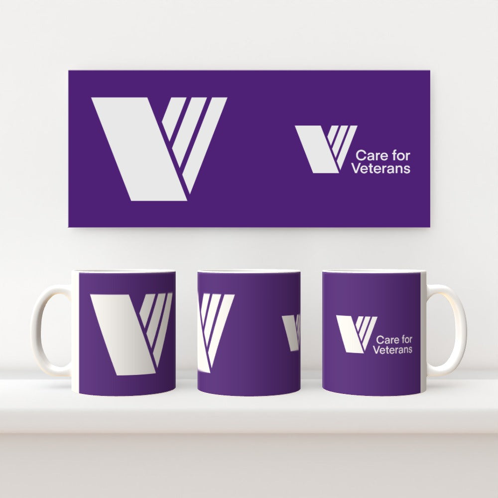 Care For Veterans - 11oz Mug - White logo