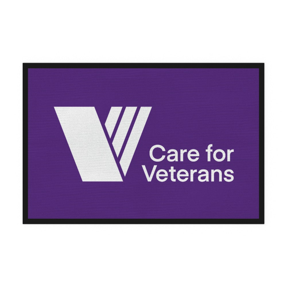 Care For Veterans - Floor Mat - White logo