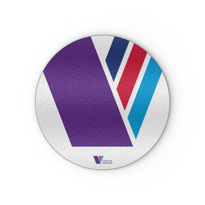 Care For Veterans - Glass Chopping Board - Full colour logo