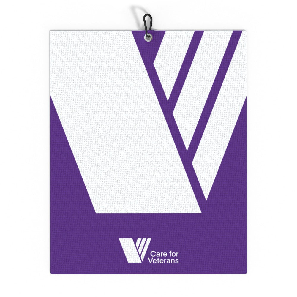 Care For Veterans - Golf Towel - White logo