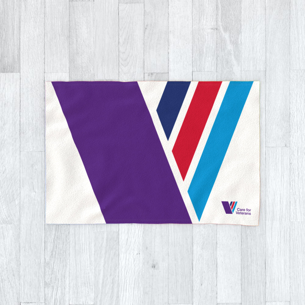 Care For Veterans - Polar Fleece Blanket - Full colour logo