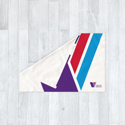 Care For Veterans - Polar Fleece Blanket - Full colour logo