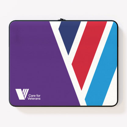 Care For Veterans - Laptop Case - Full colour logo