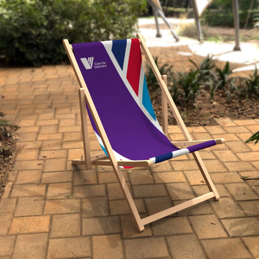 Care For Veterans - Deck Chair - Full colour logo